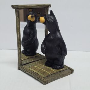 Big Sky Carvers BEARFOOTS "Jenny" Bear in a Mirror Figurine By Jeff Fleming
